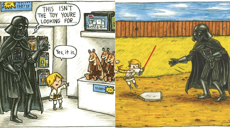 Illustration for article titled What Darth Vader Would Look Like If He Was a Good Dad